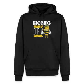 Bienen Opa Umwelt Schutz Imker Bienenflüsterer - Männer Premium Bio Hoodie - Schwarz - Vorne - Nico (187cm)