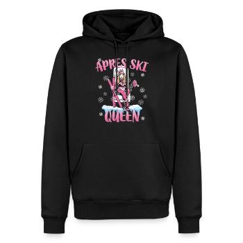Apres Ski Queen Skihäschen & Apres Ski Geschenke - Männer Premium Bio Hoodie - Schwarz - Vorne - Nico (187cm)