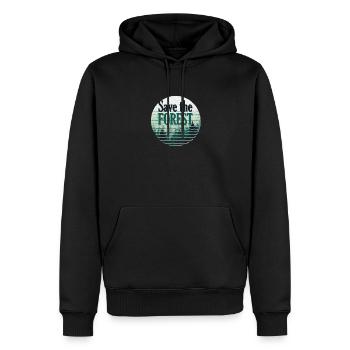Retten Schutz Wald Umwelt - Männer Premium Bio Hoodie - Schwarz - Vorne - Nico (187cm)