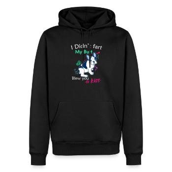 Boston Terrier Mom Geschenk Ich habe Boston nicht gefoßt - Männer Premium Bio Hoodie - Schwarz - Vorne - Nico (187cm)