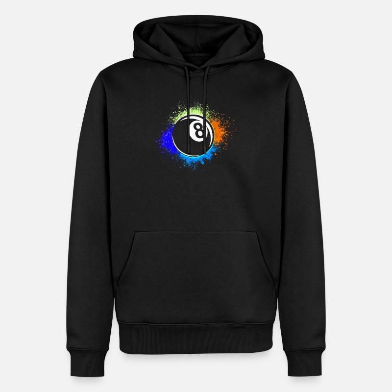 Billard - Männer Premium Bio Hoodie - Schwarz