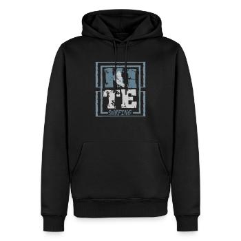 Cadeau de surf kitesurf kitesurf - Sweat à capuche Premium bio Homme - noir - Devant - Nico (187cm)
