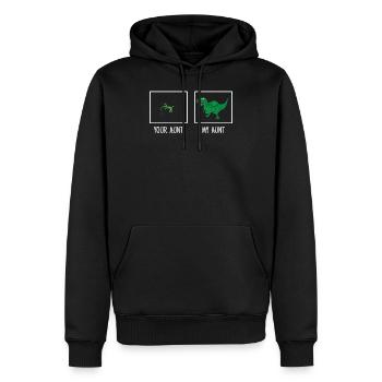 You Aunt, My Aunt Lizard Dinosaur Comparison Cool - Männer Premium Bio Hoodie - Schwarz - Vorne - Nico (187cm)