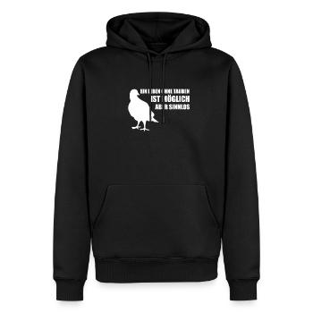 Taubenzüchter Taubenzucht Tauben Vogel Züchter - Männer Premium Bio Hoodie - Schwarz - Vorne - Nico (187cm)
