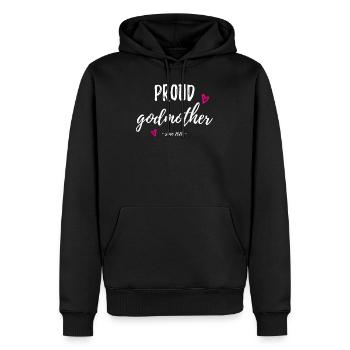 Patentante - Männer Premium Bio Hoodie - Schwarz - Vorne - Nico (187cm)