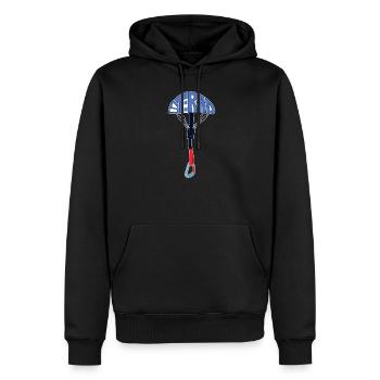 Trad Rock Climbing Gear Gift Climber And - Men’s Premium Organic Hoodie - black - Front - Nico (187cm)