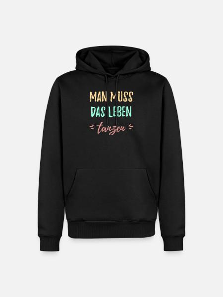 Tanzen - Männer Premium Bio Hoodie - Schwarz