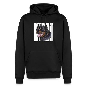 rottweiler - Men’s Premium Organic Hoodie - black - Front - Nico (187cm)