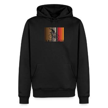 Bicycle therapy bike therapist Amsterdam hobby - Men’s Premium Organic Hoodie - black - Front - Nico (187cm)