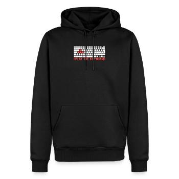 Conception de gamer PC gamer pour les joueurs sur l'ordinateur - Sweat à capuche Premium bio Homme - noir - Devant - Nico (187cm)