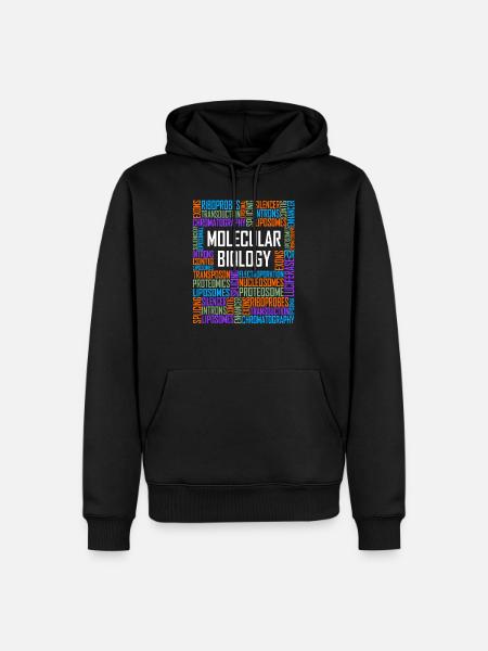 Molecular Biology Words - Men’s Premium Organic Hoodie - black