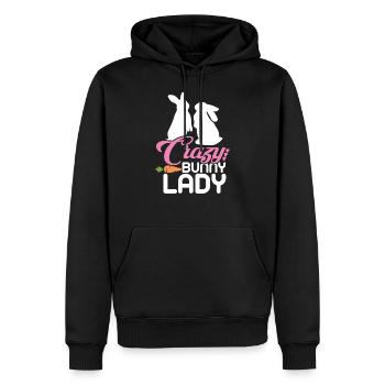 Chemise d'amant de lapin Crazy Bunny Lady - Sweat à capuche Premium bio Homme - noir - Devant - Nico (187cm)