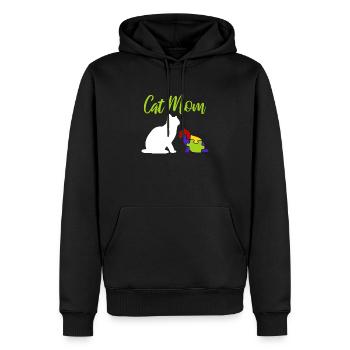 Autisme Chat Down Syndrome Mère Autiste - Sweat à capuche Premium bio Homme - noir - Devant - Nico (187cm)