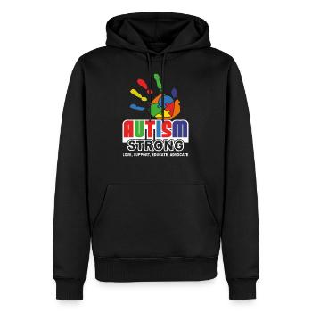Autismusbewusstsein Autismus stark - Männer Premium Bio Hoodie - Schwarz - Vorne - Nico (187cm)