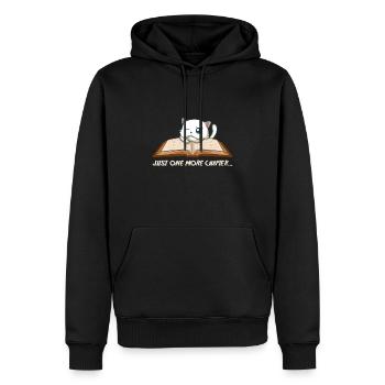 Encore un nerd de chapitre et un cadeau livresque - Sweat à capuche Premium bio Homme - noir - Devant - Nico (187cm)