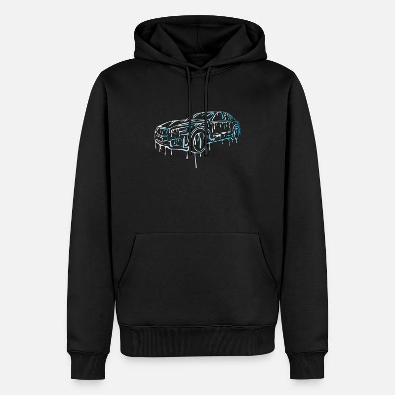 Cooles Auto - Männer Premium Bio Hoodie - Schwarz
