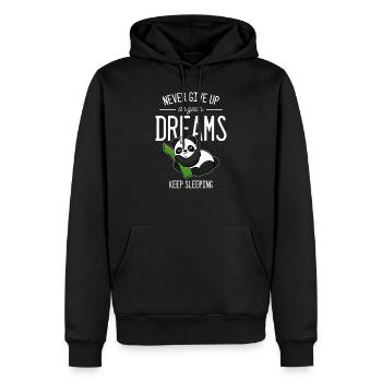 Keep Sleep Sleepy Person Gift - Men’s Premium Organic Hoodie - black - Front - Nico (187cm)