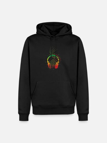 Reggae - Men’s Premium Organic Hoodie - black