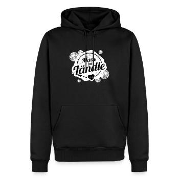 Schwabe Schwäbisch Ländle - Männer Premium Bio Hoodie - Schwarz - Vorne - Nico (187cm)