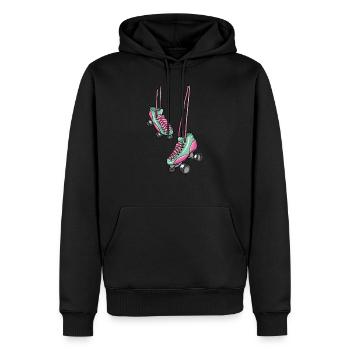 Hanging Skates - Men’s Premium Organic Hoodie - black - Front - Nico (187cm)