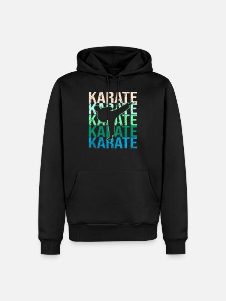 Karate - Männer Premium Bio Hoodie - Schwarz