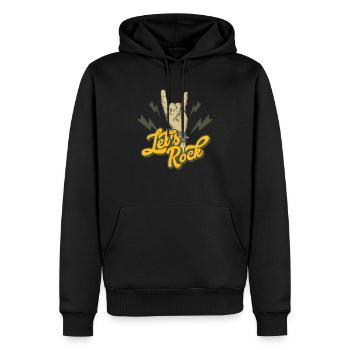Rock n Roll Rockmusik Musiker Hardrock Geschenk - Männer Premium Bio Hoodie - Schwarz - Vorne - Nico (187cm)
