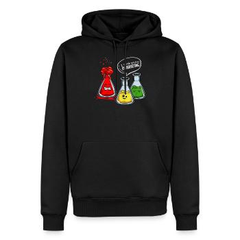 Je pense que vous exagérez le cadeau de la physique de la chimie - Sweat à capuche Premium bio Homme - noir - Devant - Nico (187cm)