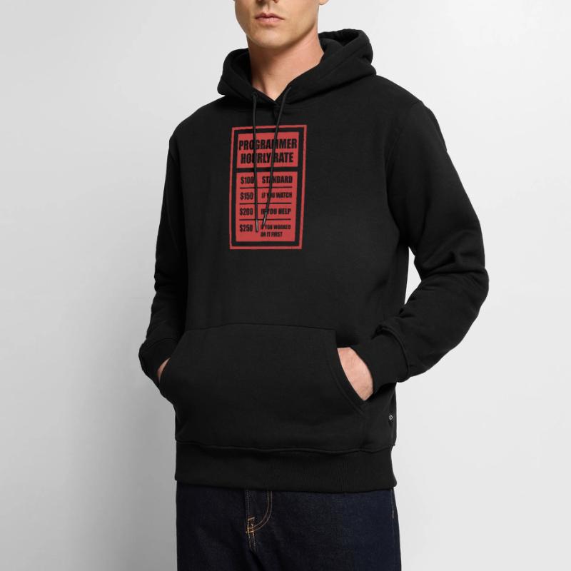 Programmer Hourly Rate Programmierer Männer Premium Bio Hoodie