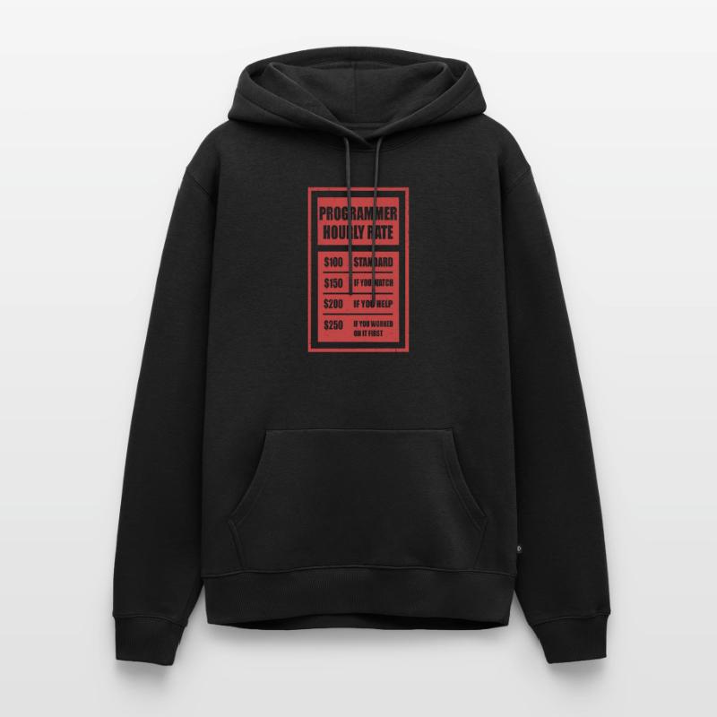 Programmer Hourly Rate Programmierer Männer Premium Bio Hoodie