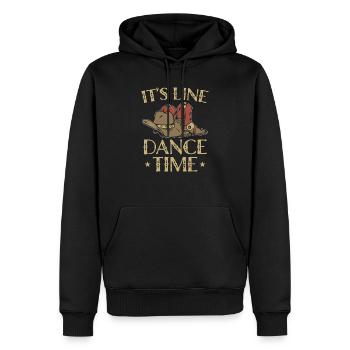 Linedance Tanz Dance Country Western Line Dance - Männer Premium Bio Hoodie - Schwarz - Vorne - Nico (187cm)