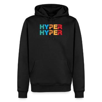 Witziges Band Spruch - Männer Premium Bio Hoodie - Schwarz - Vorne - Nico (187cm)