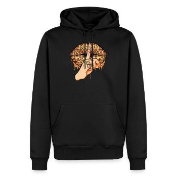 Shut The Fuck Up Lippen Mund Sexy Lippen Geschenk - Männer Premium Bio Hoodie - Schwarz - Vorne - Nico (187cm)