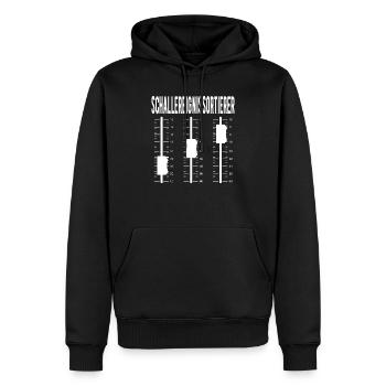 Technicien son Technicien événementiel - Sweat à capuche Premium bio Homme - noir - Devant - Nico (187cm)