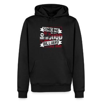 Billard Lustiges Billard - Männer Premium Bio Hoodie - Schwarz - Vorne - Nico (187cm)
