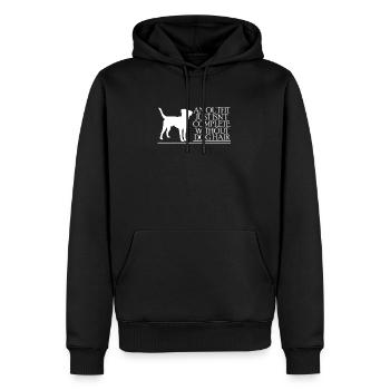 Dog cute funny gift idea dogs - Men’s Premium Organic Hoodie - black - Front - Nico (187cm)
