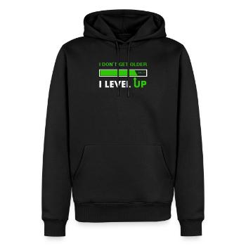 Gamer 35th Birthday-I Don't Get Older I Level Up - Männer Premium Bio Hoodie - Schwarz - Vorne - Nico (187cm)
