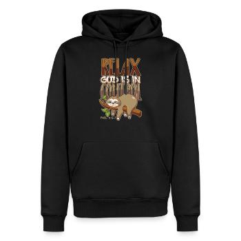 God has everything under control Christianity Bible - Men’s Premium Organic Hoodie - black - Front - Nico (187cm)