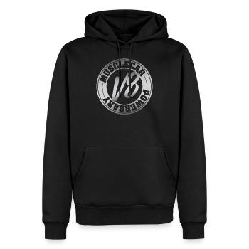 V8 Motor Musclecar Ami - Männer Premium Bio Hoodie - Schwarz - Vorne - Nico (187cm)
