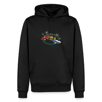 Cuba - Sweat à capuche Premium bio Homme - noir - Devant - Nico (187cm)