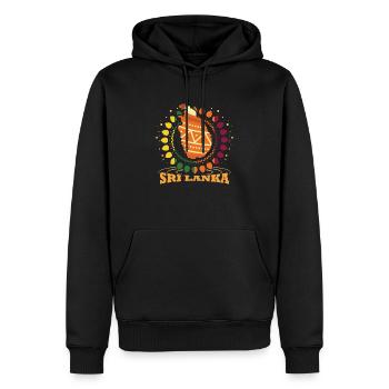 Sri Lanka - Männer Premium Bio Hoodie - Schwarz - Vorne - Nico (187cm)