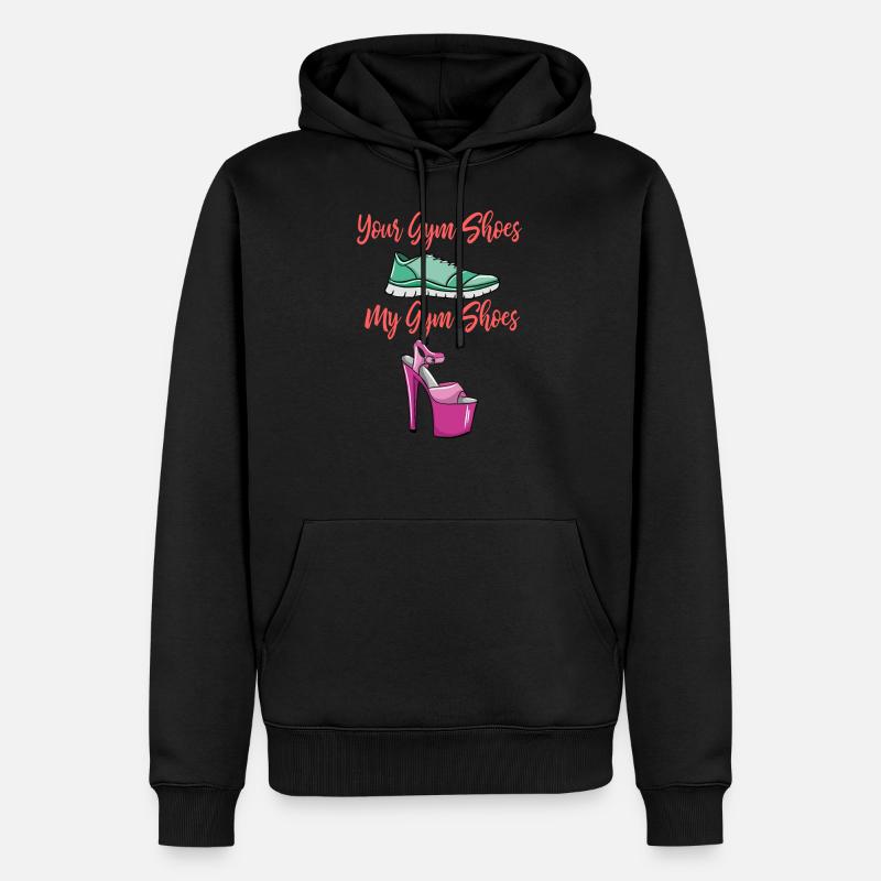Pole Dance Schuhe - Männer Premium Bio Hoodie - Schwarz