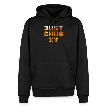 Tuckern Sie es einfach Bier Hintergrund Design - Männer Premium Bio Hoodie - Schwarz - Vorne - Nico (187cm)