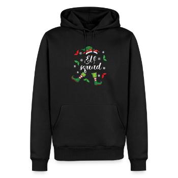 Elf Squad - Funny Family Matching Christmas | Xmas - Männer Premium Bio Hoodie - Schwarz - Vorne - Nico (187cm)
