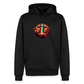 Ufo Alien Pride Homosexuell LGBT Gleichstellung - Männer Premium Bio Hoodie - Schwarz - Vorne - Nico (187cm)