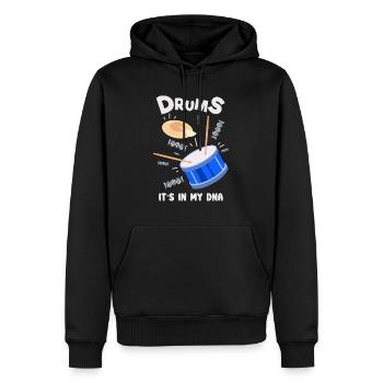 Drummers - drums are in my DNA - Men’s Premium Organic Hoodie - black - Front - Nico (187cm)