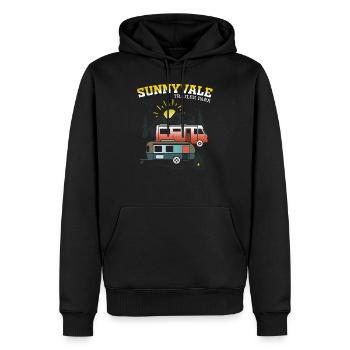 Funny design Trailer Park Sunnyvale Lovers design - Men’s Premium Organic Hoodie - black - Front - Nico (187cm)