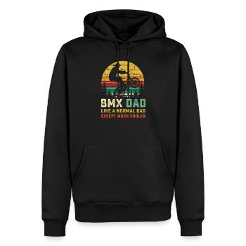 BMX Dad Shirt - Einzigartiges Bike Rider Geschenk - Biking Gi - Männer Premium Bio Hoodie - Schwarz - Vorne - Nico (187cm)