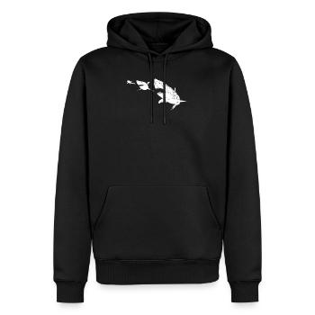 Plongée Megalodon Hai Meg Scuba Diving Plongée - Sweat à capuche Premium bio Homme - noir - Devant - Nico (187cm)