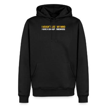 Ich habe meinen Verstand nicht verloren - nerdiges und geekiges Geschenk - Männer Premium Bio Hoodie - Schwarz - Vorne - Nico (187cm)