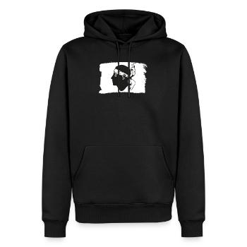 Korsika Flagge Fahne - Männer Premium Bio Hoodie - Schwarz - Vorne - Nico (187cm)